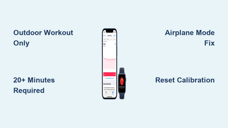 Fix Apple Watch Cardio Fitness Not Working