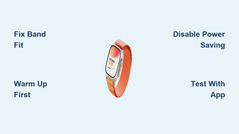 Fix Apple Watch Ultra Heart Rate Monitor