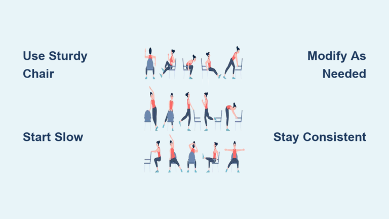 Chair Cardio Exercises: Quick Steps