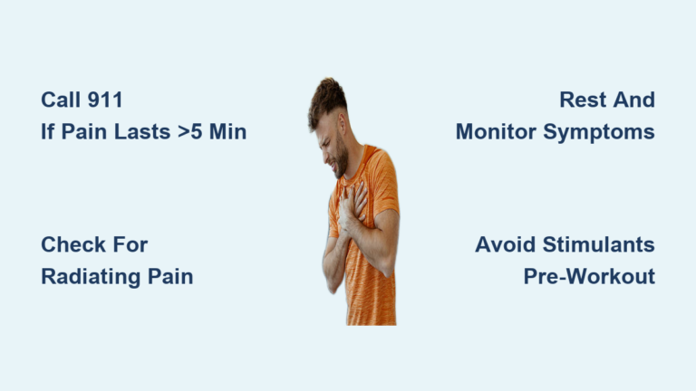Chest Pain After Cardio: Causes & Quick Fixes