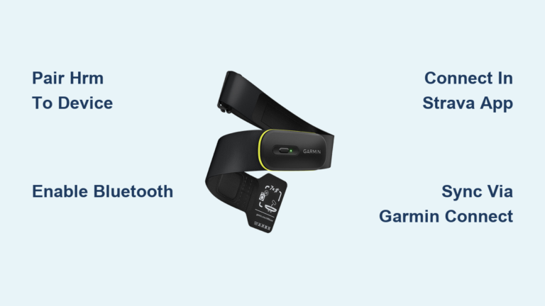 Connect Garmin Heart Rate Monitor to Strava