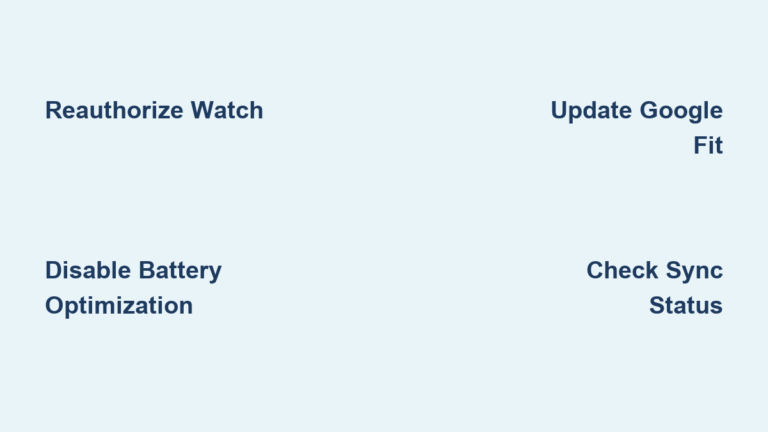 Fix Google Fit Sleep Tracking Not Working