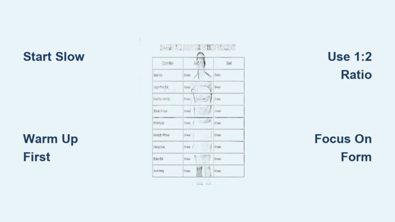 Beginner HIIT Cardio Workout Plan: Quick Start